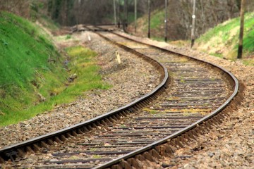 Fototapeta premium Ligne de chemin de fer.