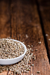 Heap of Hemp Seeds