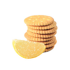 Cookies and lemon marmalade