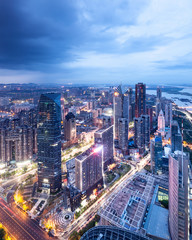 Bird view at Shanghai China.