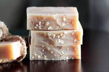 pieces of oatmeal soap