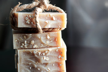 pieces of oatmeal soap