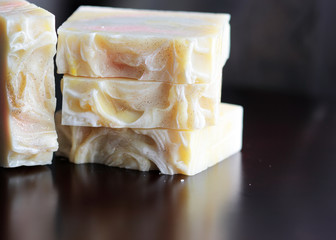 pieces of fruit handmade soap