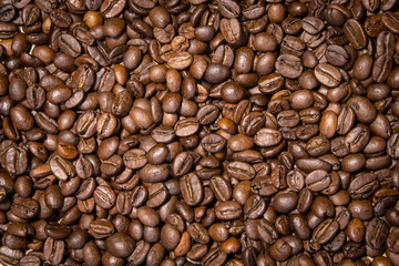 roasted coffee beans, can be used as a background