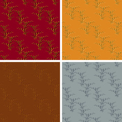 seamless abstract art pattern set