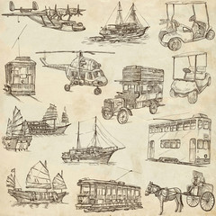 Transport pack - Freehand, Orginal sketches