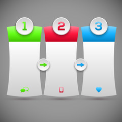 Modern infographics options banner. Modern Design Layout. Vector