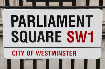 Naklejka premium Parliament Square in London