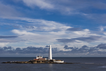 St Marys Island and Lighthouse. Whitley Bay.