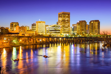 Richmond, Virginia, USA Skyline on James River