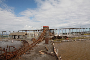 R&eacute;publique Dominicaine - Las Salinas, chemin de fer du marais