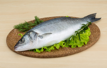 Raw seabass