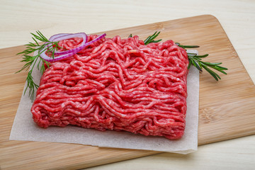 Raw beef minced meat