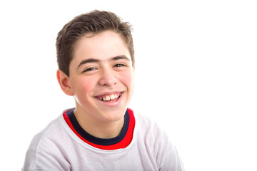 Fototapeta premium Soft skinned Latin boy smiling