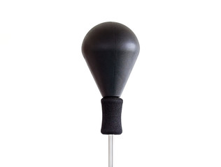 punching ball on white background