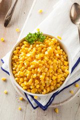 Organic Yellow Steamed Corn
