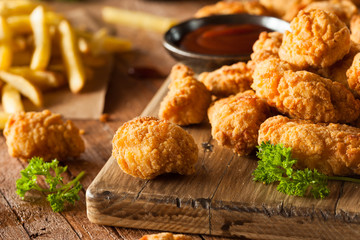 Homemade Crispy Popcorn Chicken