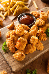Homemade Crispy Popcorn Chicken