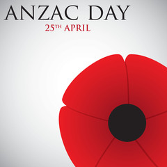 ANZAC (Australia New Zealand Army Corps) Day card in vector form