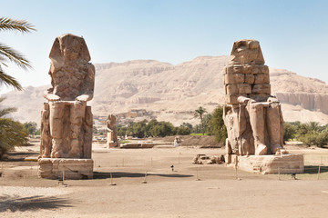 The Colossi Of Memnon Giant Statues