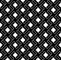 Black and white geometric seamless pattern. Abstract background.