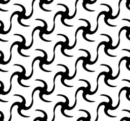 Black and white seamless pattern twist stylish.