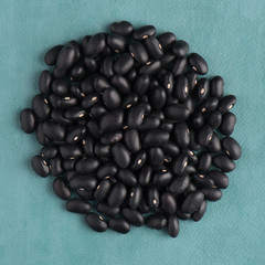 Circle of black beans