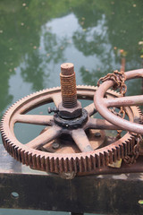 Irrigation Canal and Floodgate valve