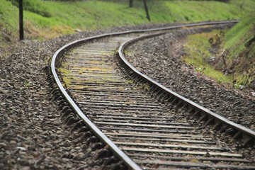 Obraz premium Ligne de chemin de fer.