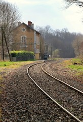 Fototapeta premium Ligne de chemin de fer.