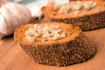 Bread with garlic