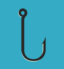 Vector fishing hook