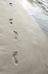 Footsteps in the sand
