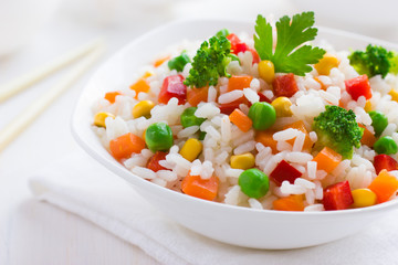 Rice with vegetables