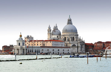 Fototapeta na wymiar The Grand canal in Venice - Italy
