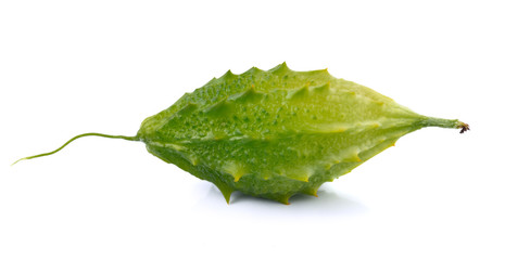 bitter melon isolateon white background