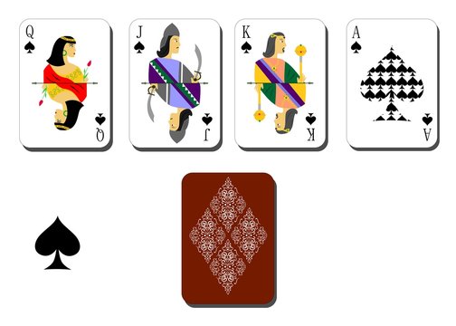 playing cards  peaks