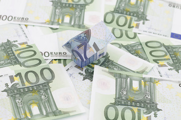 100 Euro Money with 20 Euro House