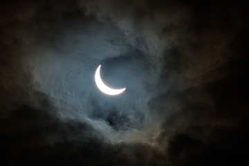 Obraz na płótnie Canvas Partial Eclipse of the sun