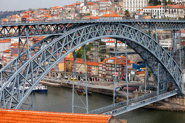 Ponte Luiz I Bridge and Old Town of Porto