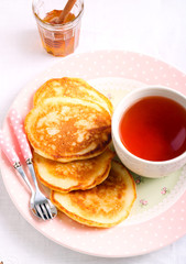 Pancakes on plate