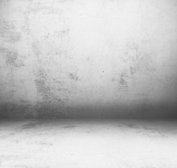 old empty room with concrete wall
