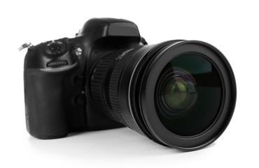 digital photo camera isolated on white