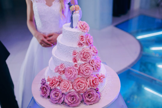 Bride Cut A Wedding Cake