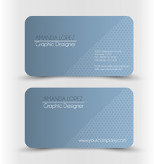 Business card set template for business identity corporate style