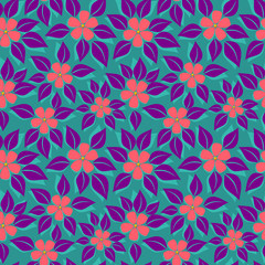 Fototapeta premium tropical floral pattern