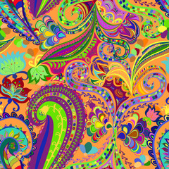 Seamless ornament ethnic background. Abstract pattern.  EPS-8 ve