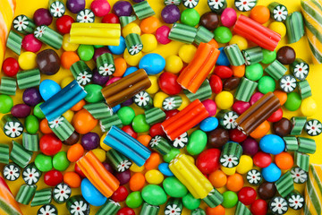 Colorful candies close-up