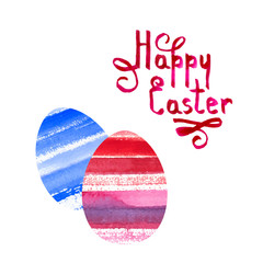 Vector background with watercolor eggs