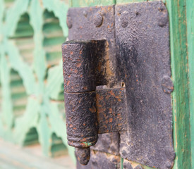 Old door hinge Gyeongbokgung Palace